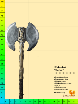 Single handed axe "Barbarian" Produktbild